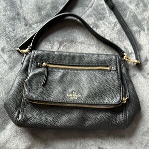 KADE SPADE ♠️ crossbody bag in black leather